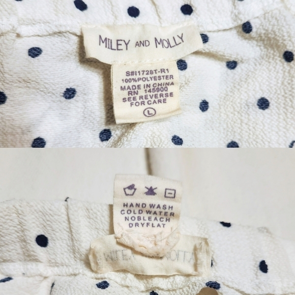 Miley And Molly Floral Dot Off The Shoulder Top Large - Picture 11 of 12